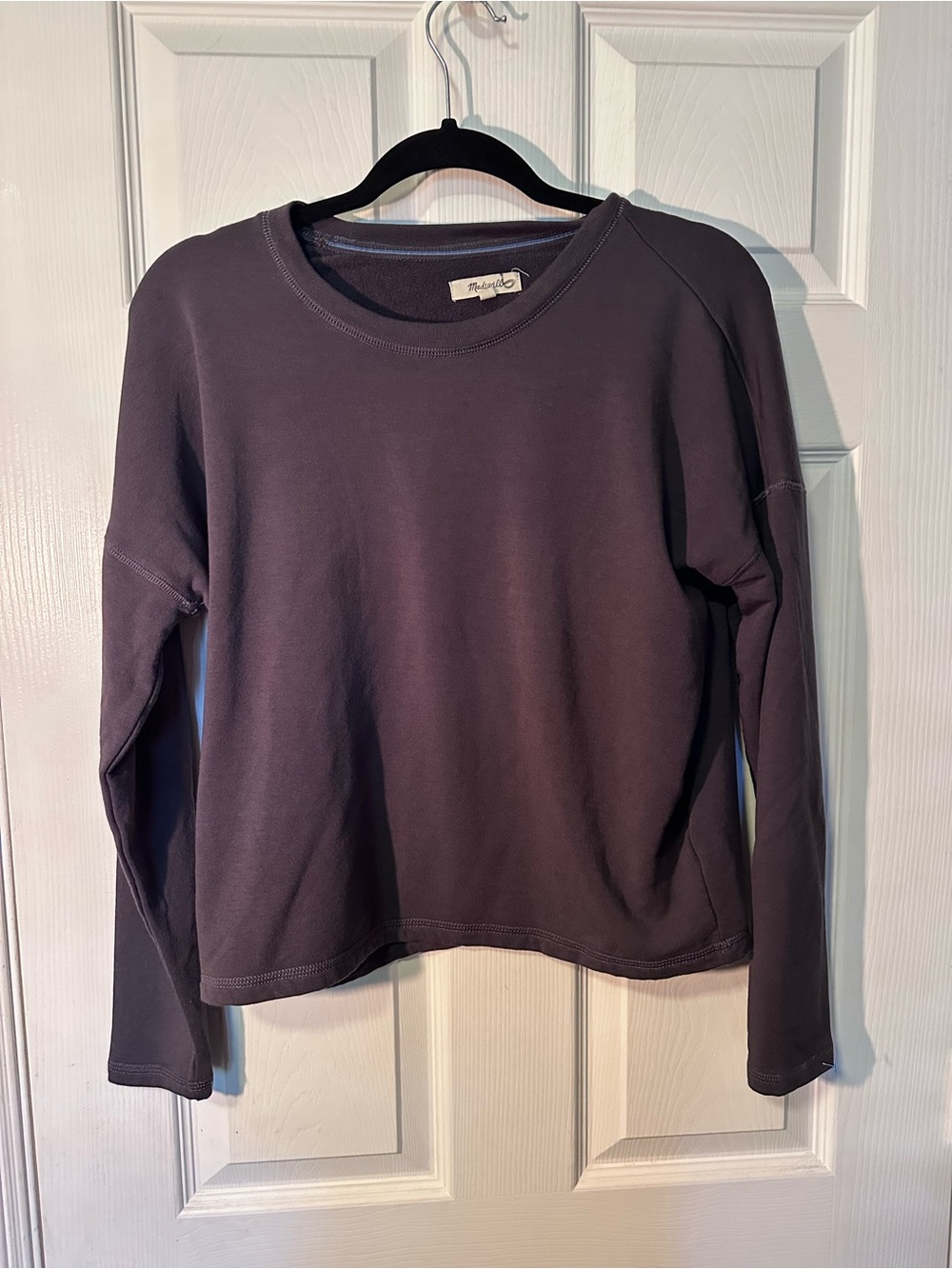Madewell Dark Gray Long-Sleeve Pullover Top - Women's